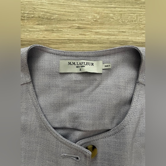 M.M. Lafleur Women’s The Aniya Jacket Stretch Tweed Lilac - Size 6 - Picture 4 of 7